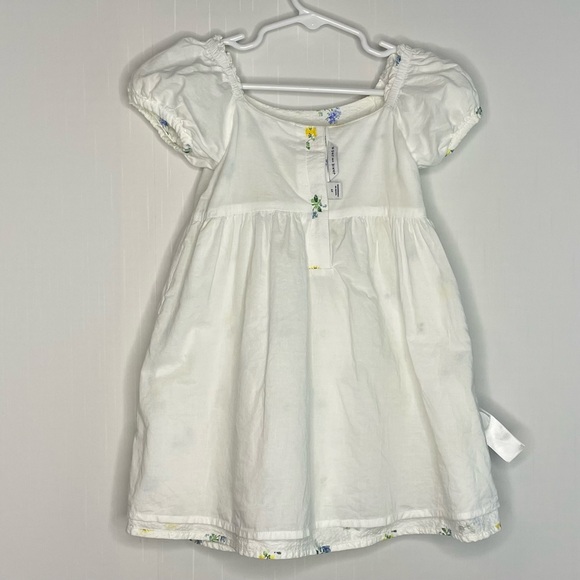 Janie And Jack The Posy Perfect Dress White Floral Seersucker Spring 2T - Picture 9 of 13